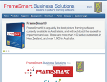 Tablet Screenshot of framesmart.co.nz